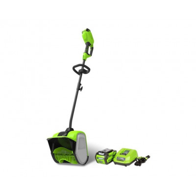 Снегоуборщик аккумуляторный Greenworks GD40SSK2, 40V, 30 см, бесщеточный, с 1хАКБ 2 А.ч и ЗУ