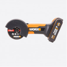 Угловая шлифмашина аккумуляторная WORX WX801, 20В, 76 мм, 1*2,0Ач, кейс
