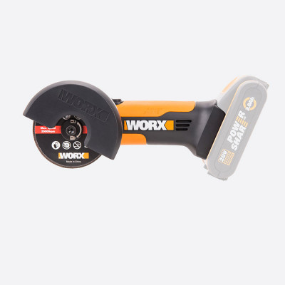 Угловая шлифмашина аккумуляторная WORX WX801.9, 20В, 76 мм,  без АКБ и ЗУ