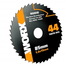 Пильный диск по металлу WORX WA5035, 44T HSS, 85х1,2х15 мм