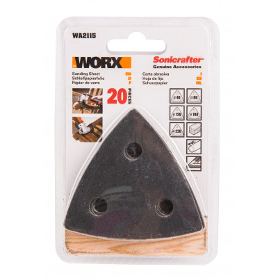 Шлифовальные листы WORX WA2115 (20шт)