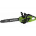 Цепная пила аккумуляторная GreenWorks  GD40CS18, 40V, 40 см, бесщеточная,  до 1,8 КВТ, с АКБ 2АЧ и З