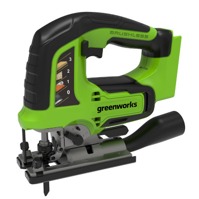 Лобзик аккумуляторный Greenworks GD24JS, 24V, бесщеточный без АКБ и ЗУ
