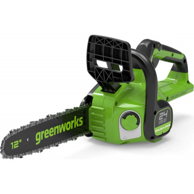 Цепная пила аккумуляторная GreenWorks GD24CS30, 24V, 30см, б/щ, в компл. АКБ 4Ач и ЗУ