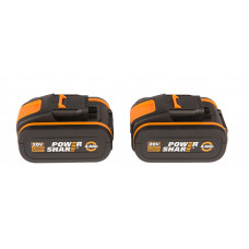Комплект из 2х Аккумуляторов 2*20В 4.0 А/ч . WORX WA3553.2