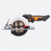 Циркулярная мини-пила аккумуляторная бесщеточная 120 мм 20В WORX worxsaw WX531.9, без АКБ и ЗУ