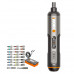 Отвертка аккумуляторная WORX WX240, 4В, 5Нм, 1,5Ач, набор оснастки.