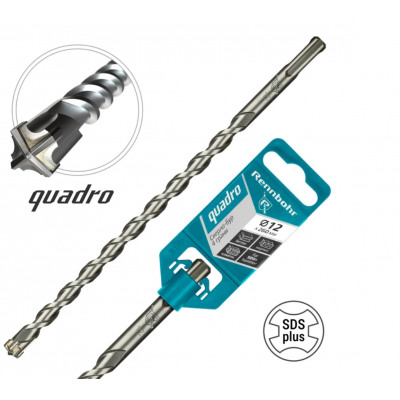 _РАСПРОДАЖА Бур SDS+ Rennbohr Quadro 4 грани 12x260