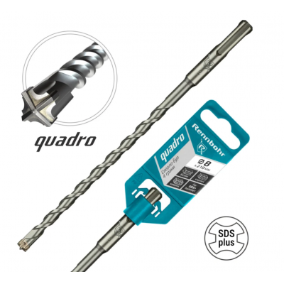 _РАСПРОДАЖА Бур SDS+ Rennbohr Quadro 4 грани  8x210