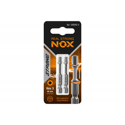 _РАСПРОДАЖА Бита torsion E6,3 Hex3-50, 2 шт карта STRONG