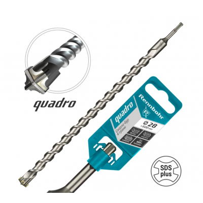 _РАСПРОДАЖА Бур SDS+ Rennbohr Quadro 4 грани 28x600