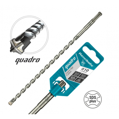 _РАСПРОДАЖА Бур SDS+ Rennbohr Quadro 4 грани 10x310