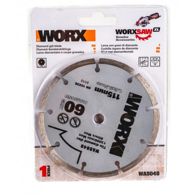 Пильный диск алмазный WORX WA5048, 115х1,6х9,5мм