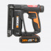 Степлер аккумуляторный WORX 20В, 2Ач х1, ЗУ 2А, кейс