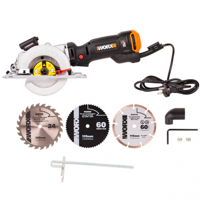 Дисковая пила WORX WX437, 800Вт, 120 мм, кейс
