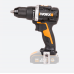 Дрель-шуруповерт аккумуляторная WORX WX102.9, 20В, 60Нм, бесщеточная, без АКБ и ЗУ
