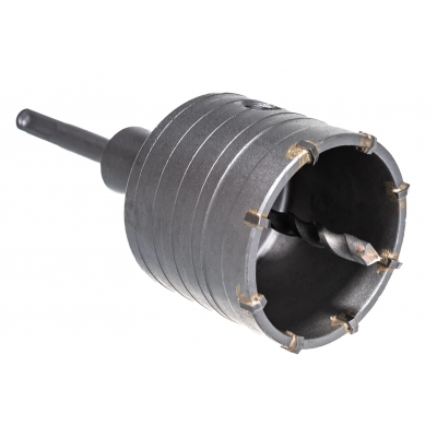 КОРОНКА В СБОРЕ SDS-PLUS С ХВОСТ. И ЦЕНТР.СВ. ГРАНИТ d68