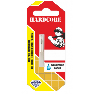 Сверло-коронка алмазная по керамограниту 4мм "Hardcore"