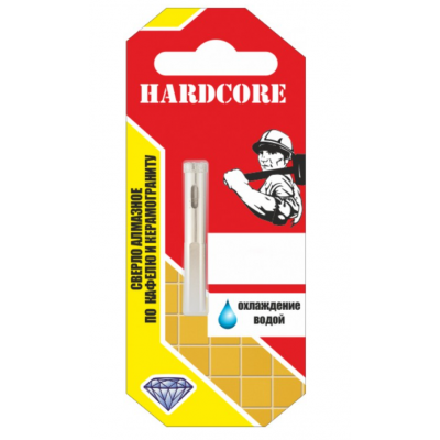 Сверло-коронка алмазная по керамограниту 10мм "Hardcore"