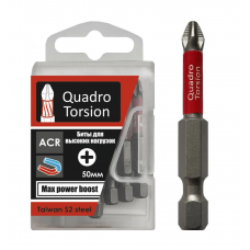 Бита 1/4" E6,3 магн., S2, ACR, зона Torsion Ph3-50мм (10 шт./кор.) "Quadro Torsion"