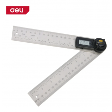 DL305200 Угломер электронный Deli 200/400мм, диапазон 0-360 град., нержавеющая сталь