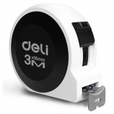 H8003B Рулетка "Home Series White" Deli 3м х 16мм, эксклюзивный дизайн