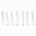 _РАСПРОДАЖА SAN-VIBRO BRUNA 85, цвет White Gum Silver Shad # 32, кол. 7 шт.