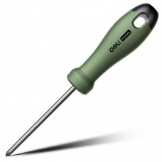 HT1205L Крестовая отвертка "Home Series Green" Deli PH1x100мм  