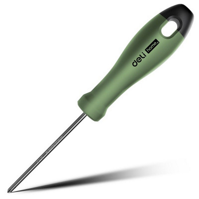 HT1203L Крестовая отвертка "Home Series Green" Deli PH0x75мм