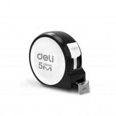 H8005A Рулетка "Home Series White" Deli 5м х 19мм, эксклюзивный дизайн
