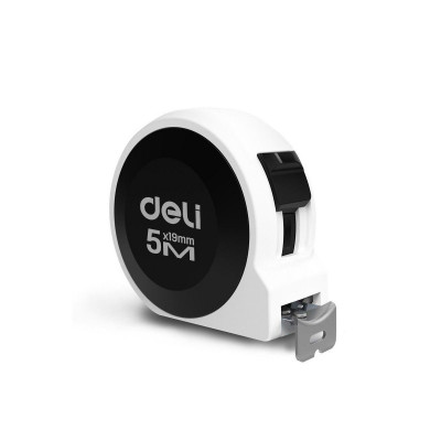 H8005B Рулетка "Home Series White" Deli 5м х 19мм, эксклюзивный дизайн