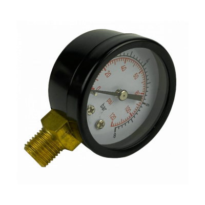 Манометр радиальный BRAIT G1/4"R, сталь, диаметр 50мм, 8бар