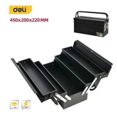 DL6232 Ящик для инструментов металлический раскладной Deli