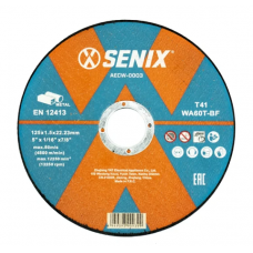 AECW-0003-10 Диск отрезной по металлу, упак 10 шт.,125?1.5?22.23 mm, SENIX