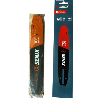 AEGB-0008 Шина пильная, 10"(25см),шаг 3/8 ", паз 1,1 мм, 40 звеньев, SENIX
