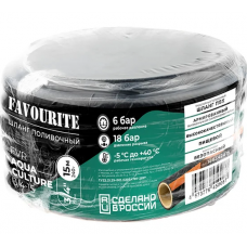 FVR AQUACULTURE 3/4-15 Шланг поливочный 3/4"(19мм), 15м, ПВХ, трехслойный, армированный FAVOURITE
